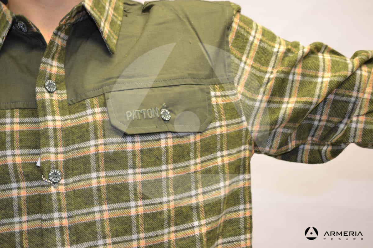 Camicia a quadri scozzese Patton taglia M macro