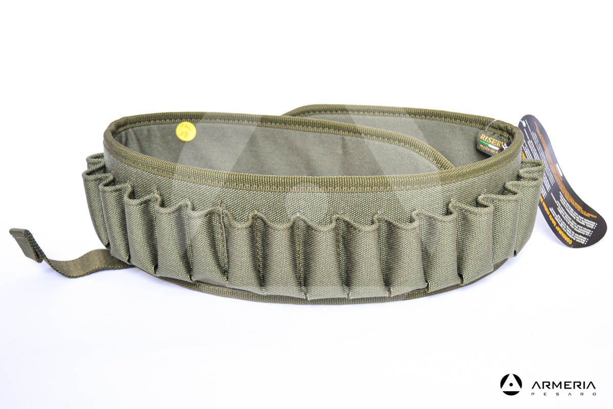 Cartuccera verde Riserva equipaggiamento caccia 26 celle calibro 12 modello