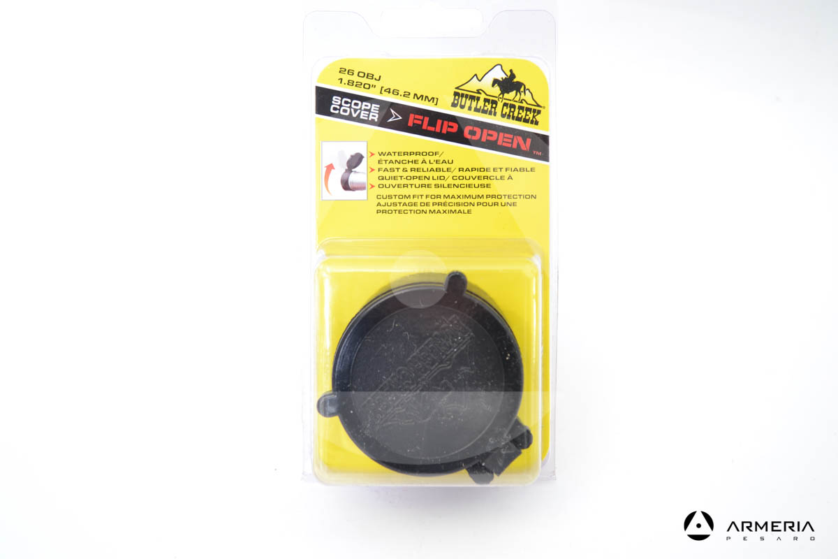 Copertura cover protettiva cannocchiale Butler Creek 26 OBJ diametro 46,2 mm
