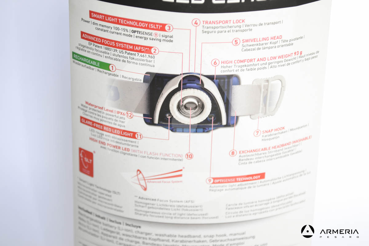 Faro da testa Torcia frontale Led Lenser SEO 7R ricaricabile plus