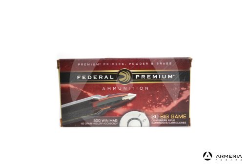 Federal Big Game calibro 300 Win Mag 180 grani Nosler Accubond - 20 cartucce