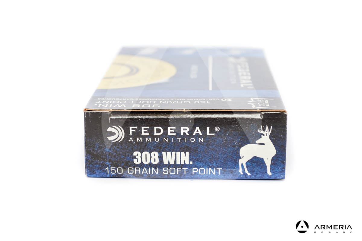 Federal Power Shok calibro 308 Win 150 grani Soft Point 20 cartucce