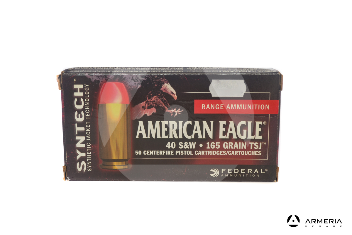 Federal Syntech American Eagle calibro 40 S&W - 165 grani TSJ - 50 cartucce
