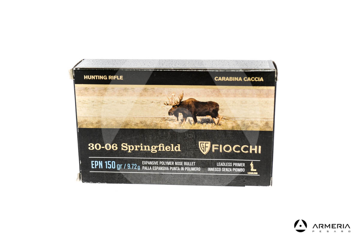 Fiocchi Hunting Rifle calibro 30-06 Springfield EPN 150 grani - 20 cartucce