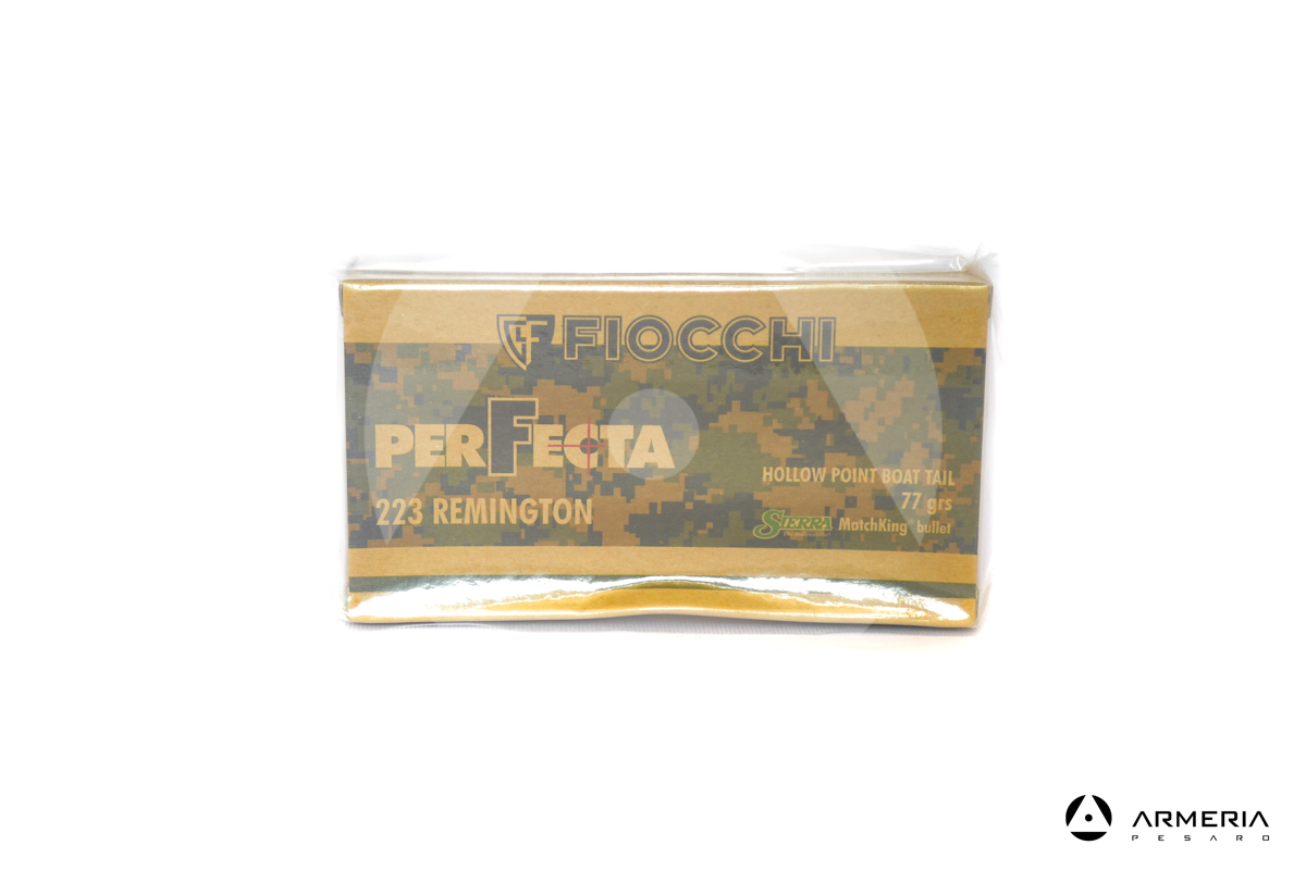 Fiocchi Perfecta calibro 223 Remington - 77 grani HPBT - 20 cartucce