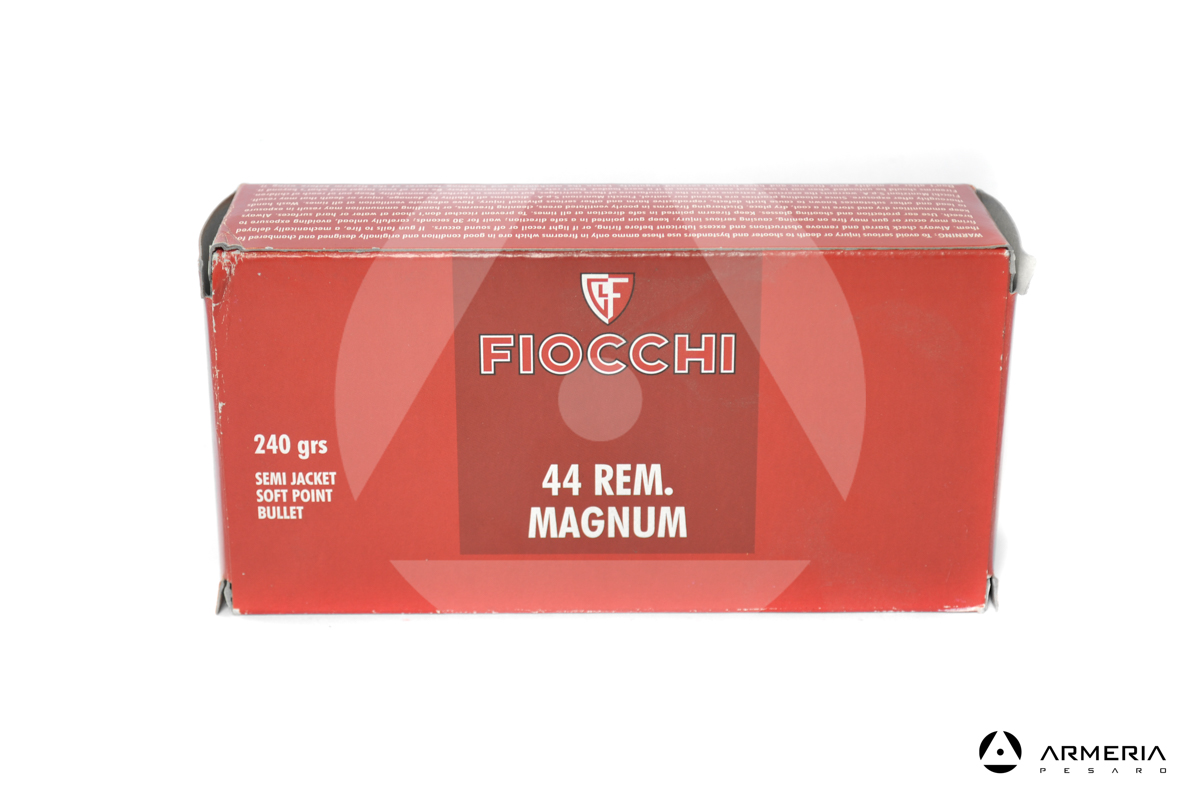 Fiocchi calibro 44 Rem Magnum SJSP 240 grani - 50 cartucce