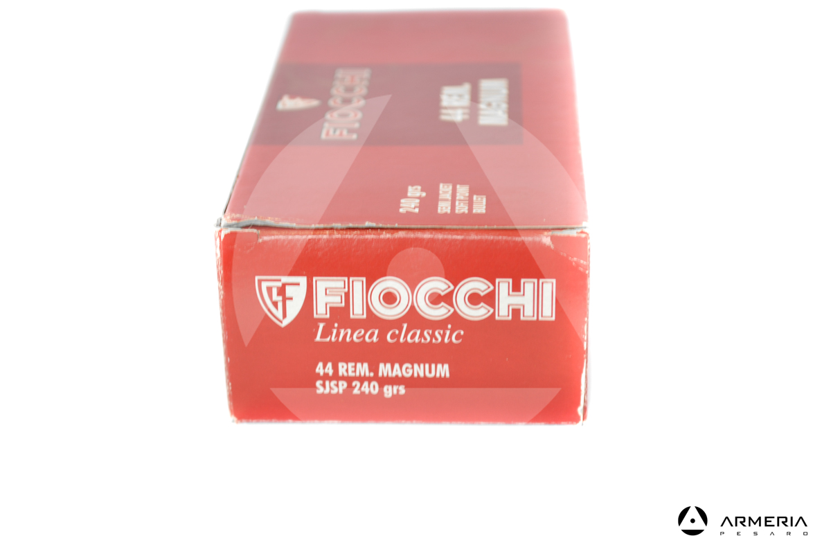 Fiocchi calibro 44 Rem Magnum SJSP 240 grani - 50 cartucce lato