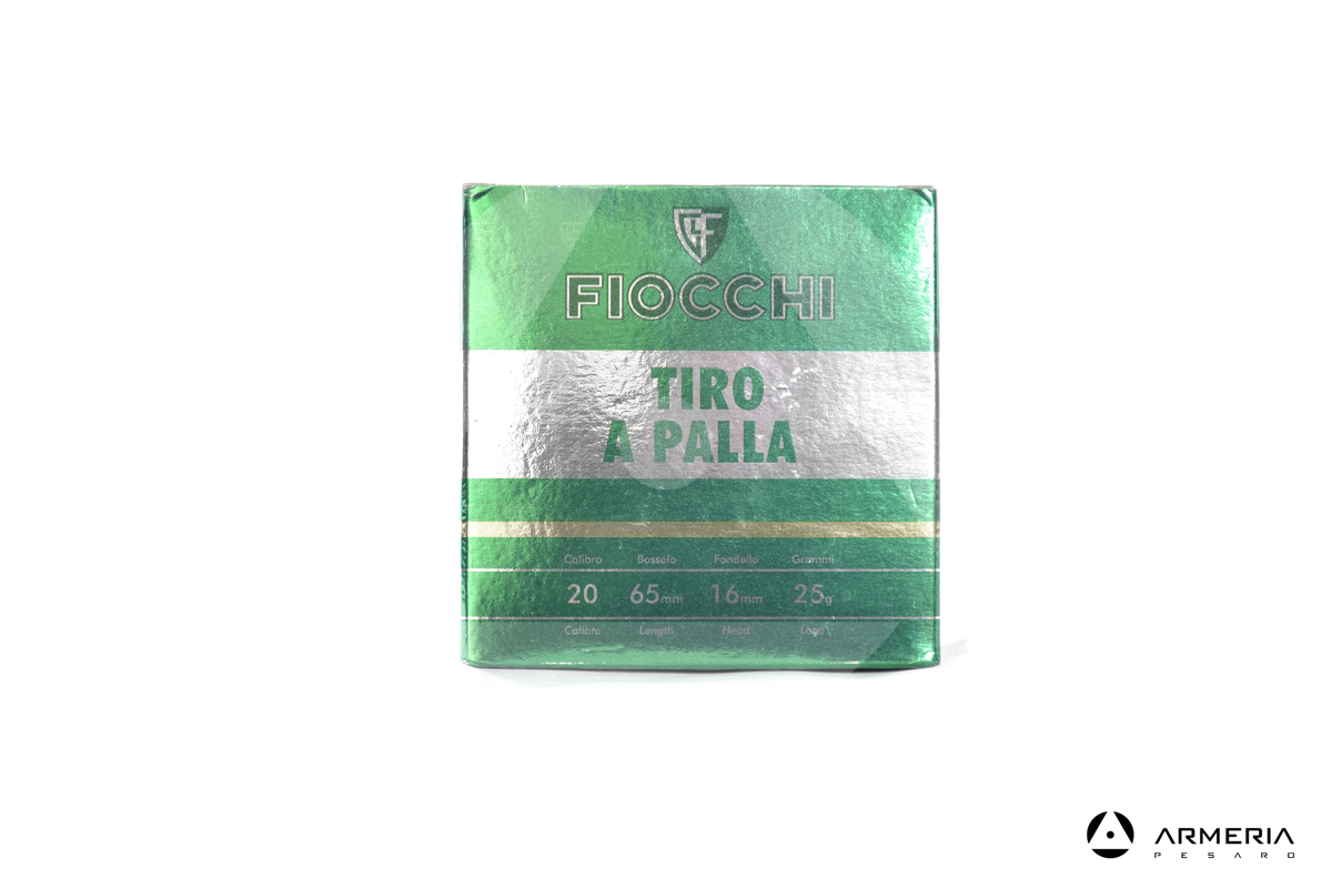 Fiocchi tiro a palla calibro 20 linea F 25 grammi - 25 cartucce