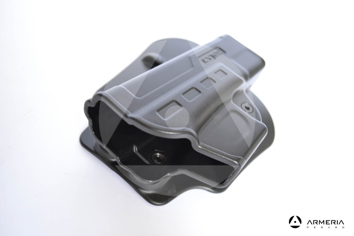 Fondina Cytac CY-FG19 per pistola Glock 19, 23, 32 (Gen 1,2,3,4) in polimero rotabile alto