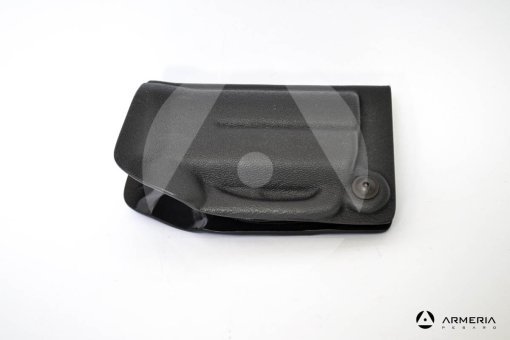 Fondina Vega Holster nera per pistola di difesa personale Umarex Walther PDP Pro Secur fronte