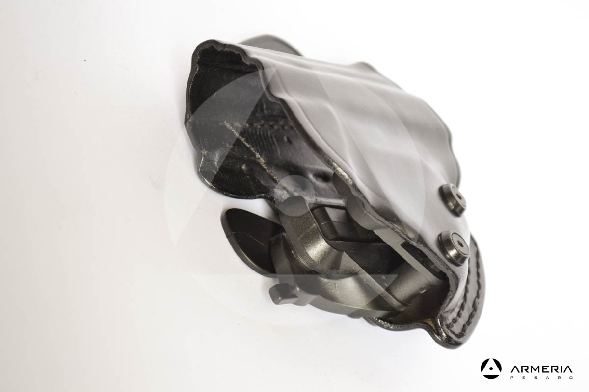 Fondina in cuoio da cintura canna scoperta Vega Holster per pistola Beretta 98 FS lato