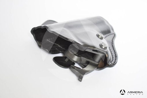 Fondina in pelle da cintura Vega Holster per pistola Beretta 92 e 98 lato