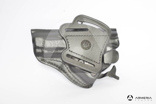 Fondina in pelle da cintura Vega Holster per pistola Beretta 92 e 98 retro