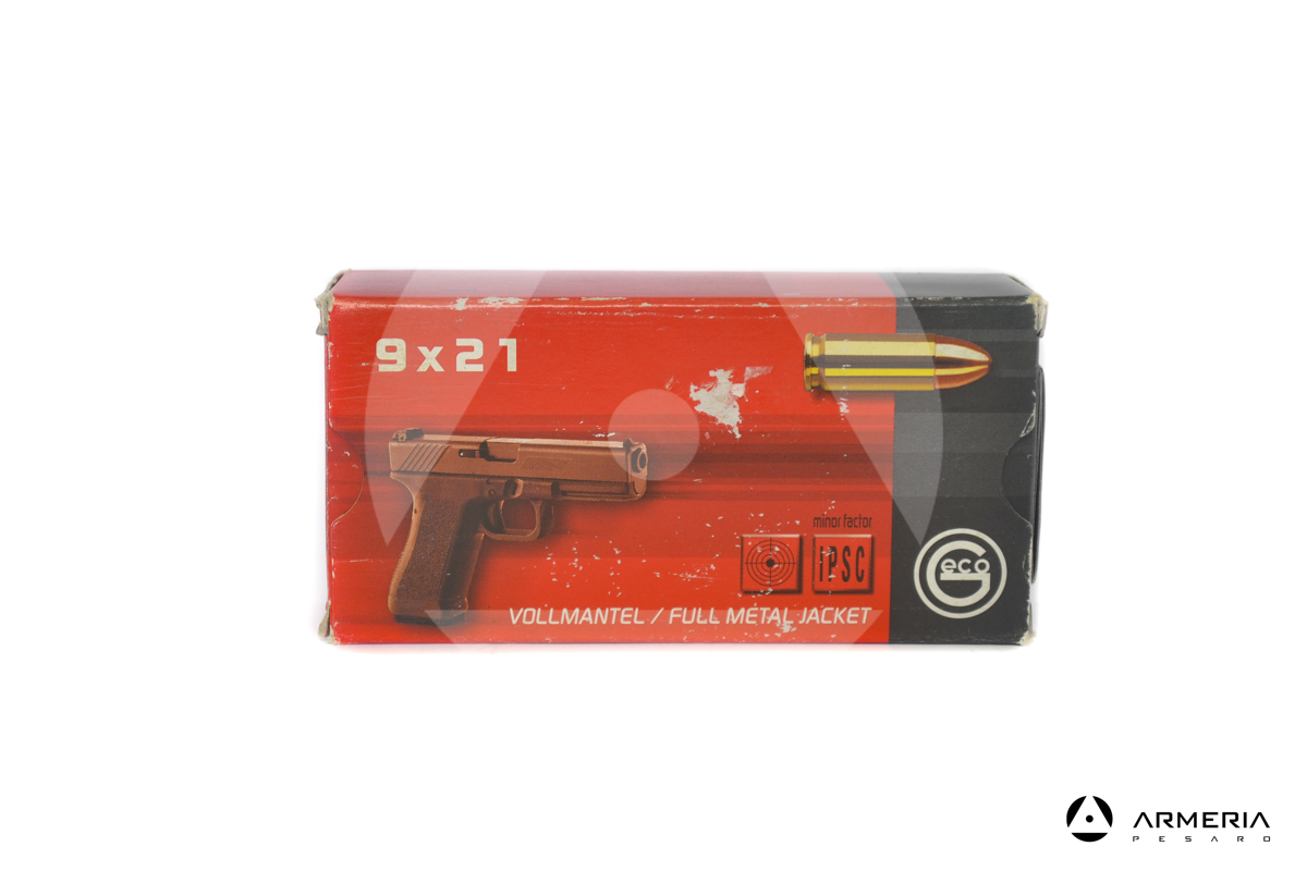 Geco IPSC calibro 9x21 124 grani FMJ - 50 cartucce