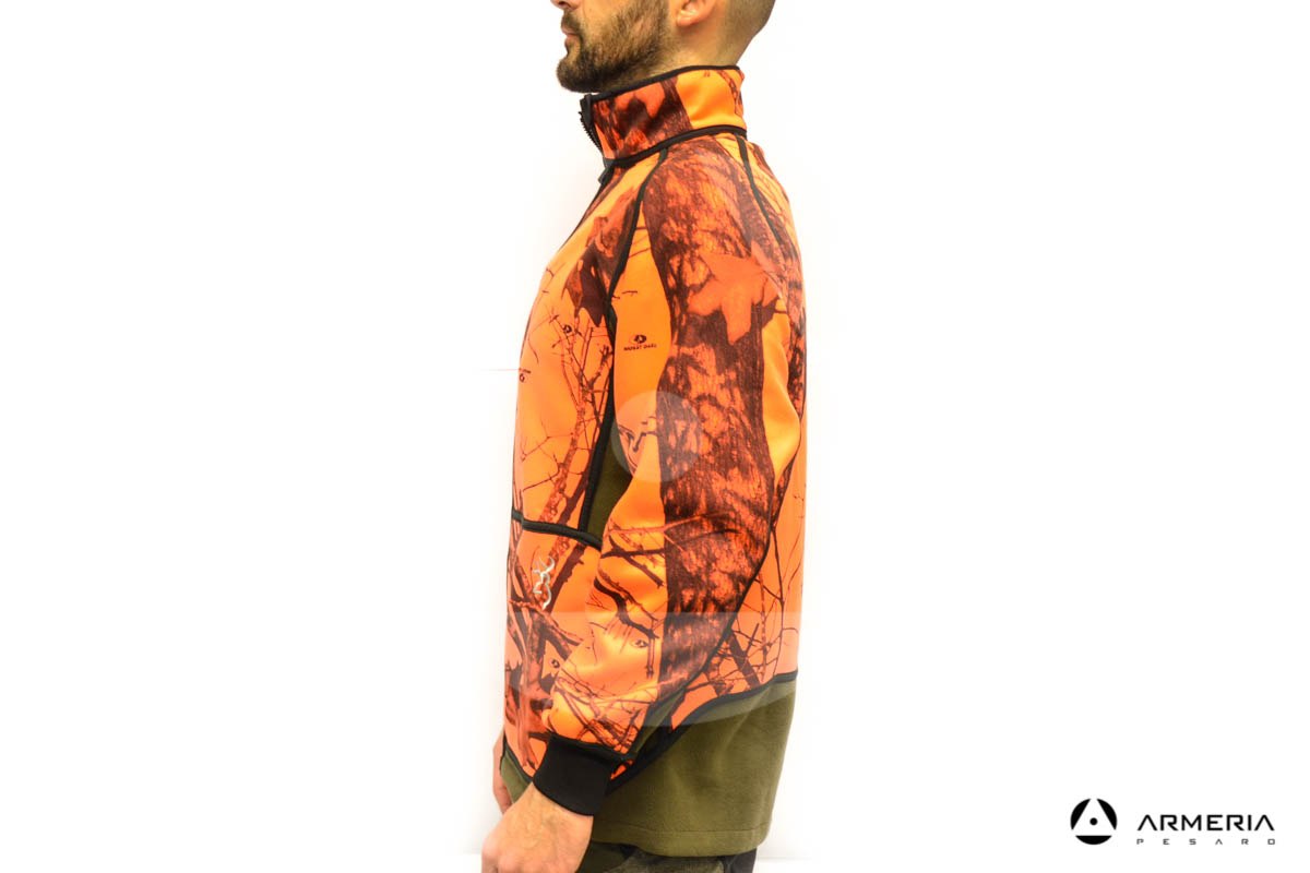 Giacca reversibile in Pile Browning Power Fleece - taglia M lato