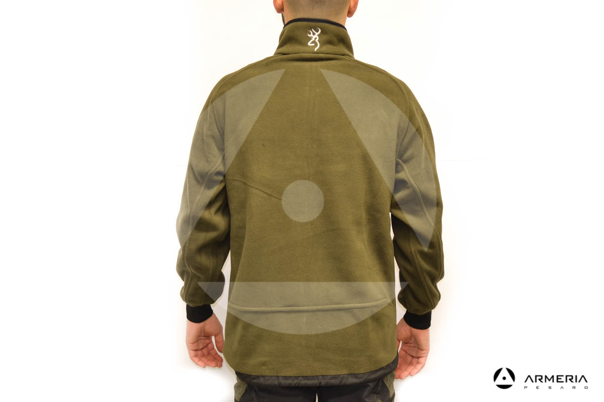 Giacca reversibile in Pile Browning Power Fleece - taglia M verde retro