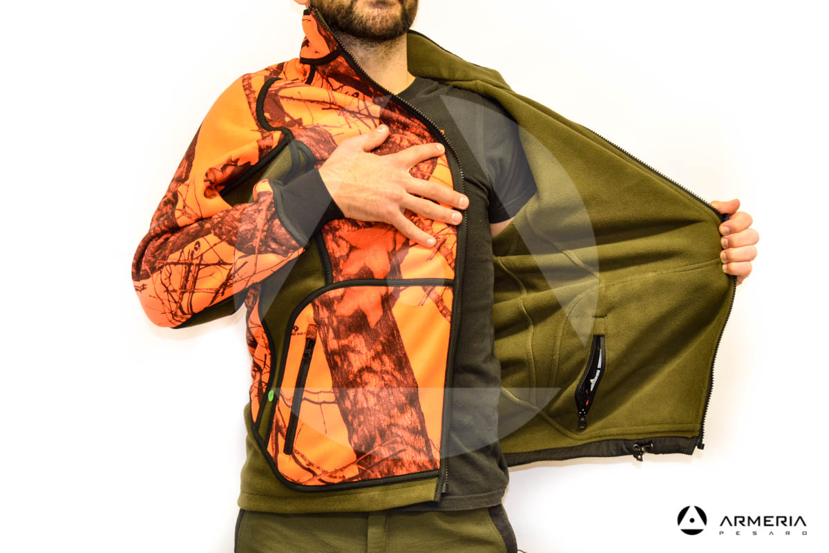 Giacca reversibile in Pile Browning Power Fleece - taglia XL interno