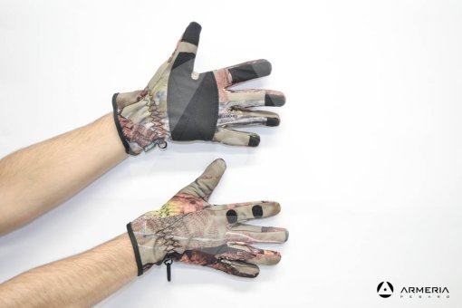 Guanti mimetici Percussion Ghost con dito scoperto taglia L