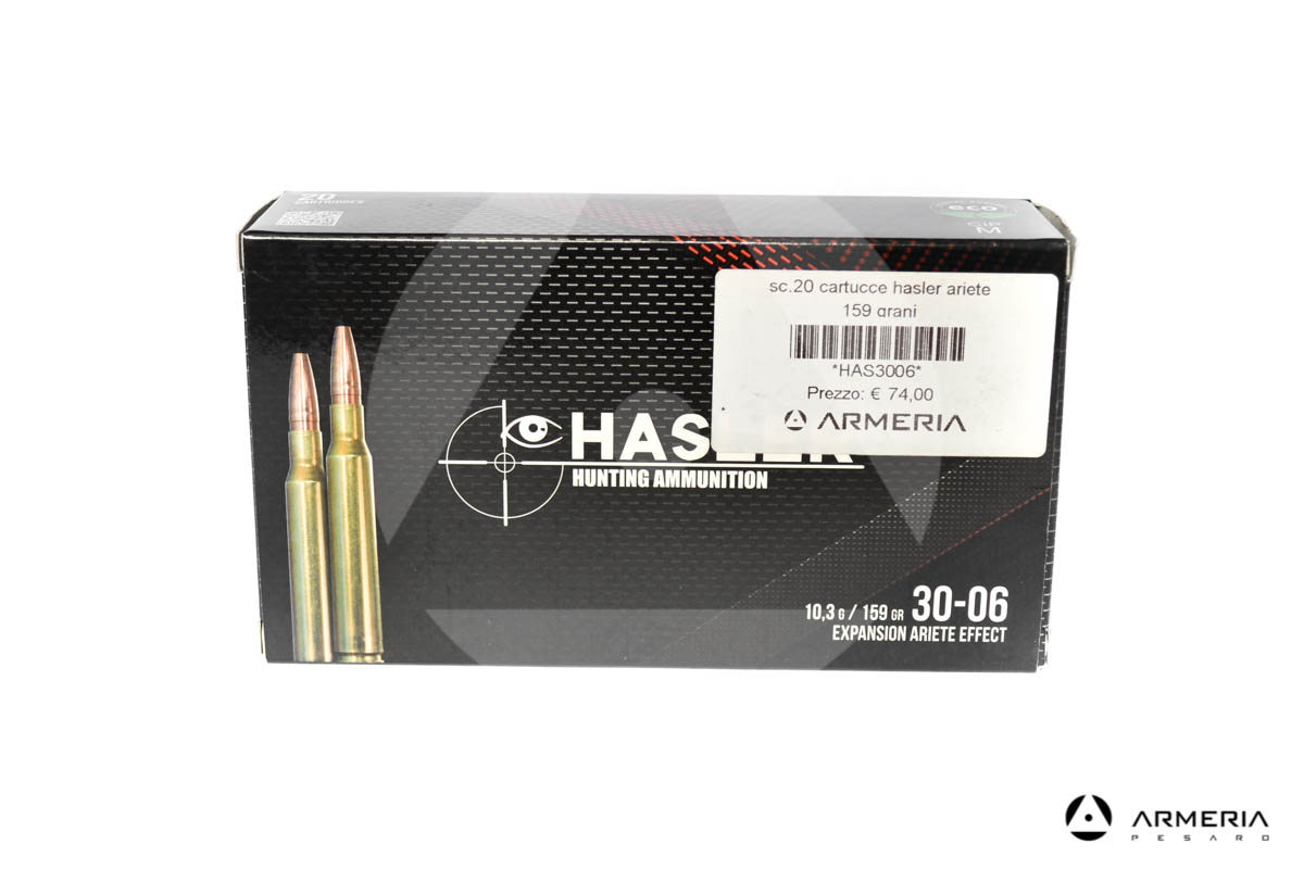Hasler Expansion Ariete effect calibro 30-06 159 grani - 20 cartucce