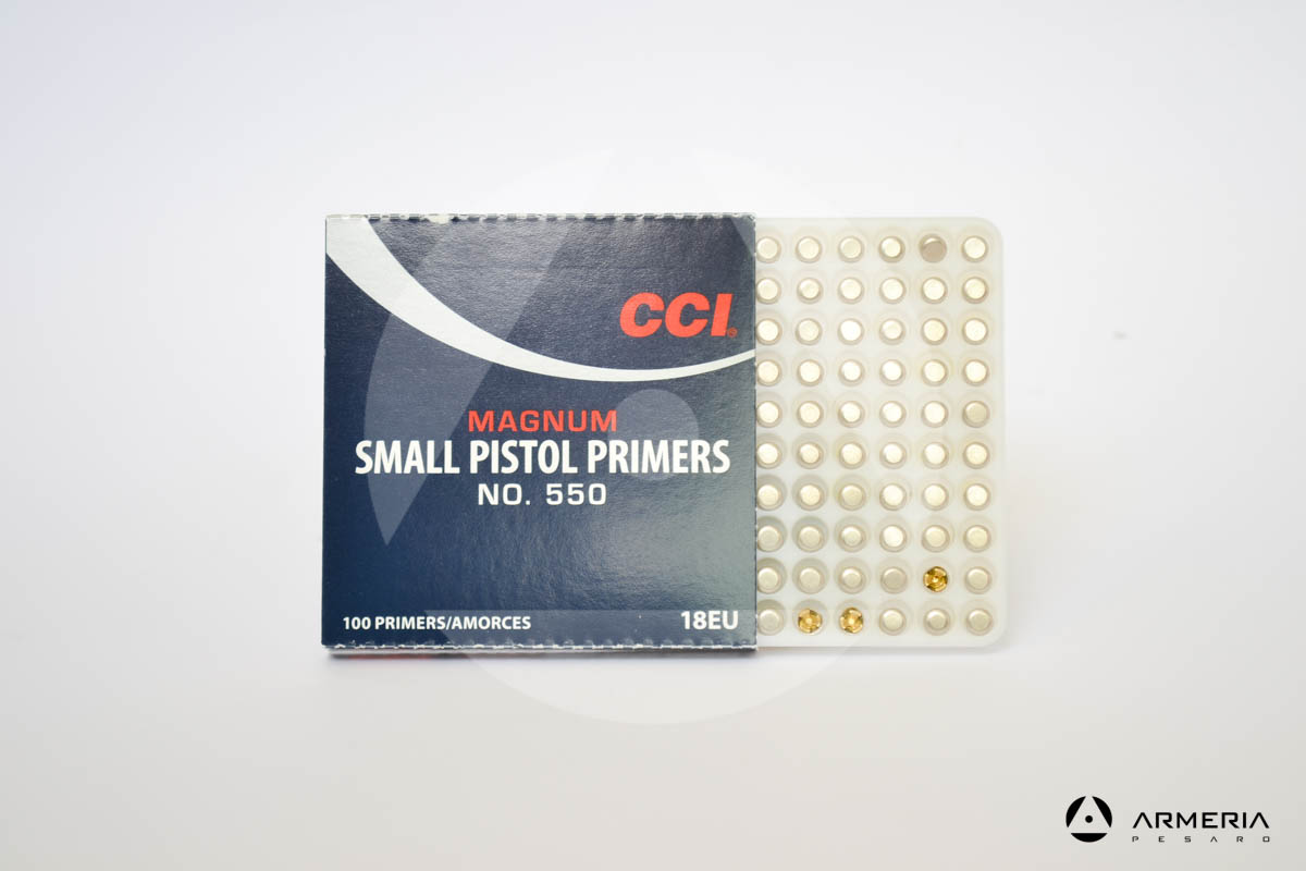 Inneschi CCI Magnum Small Pistol Primers n. 550 - 100 pz - 18EU -1
