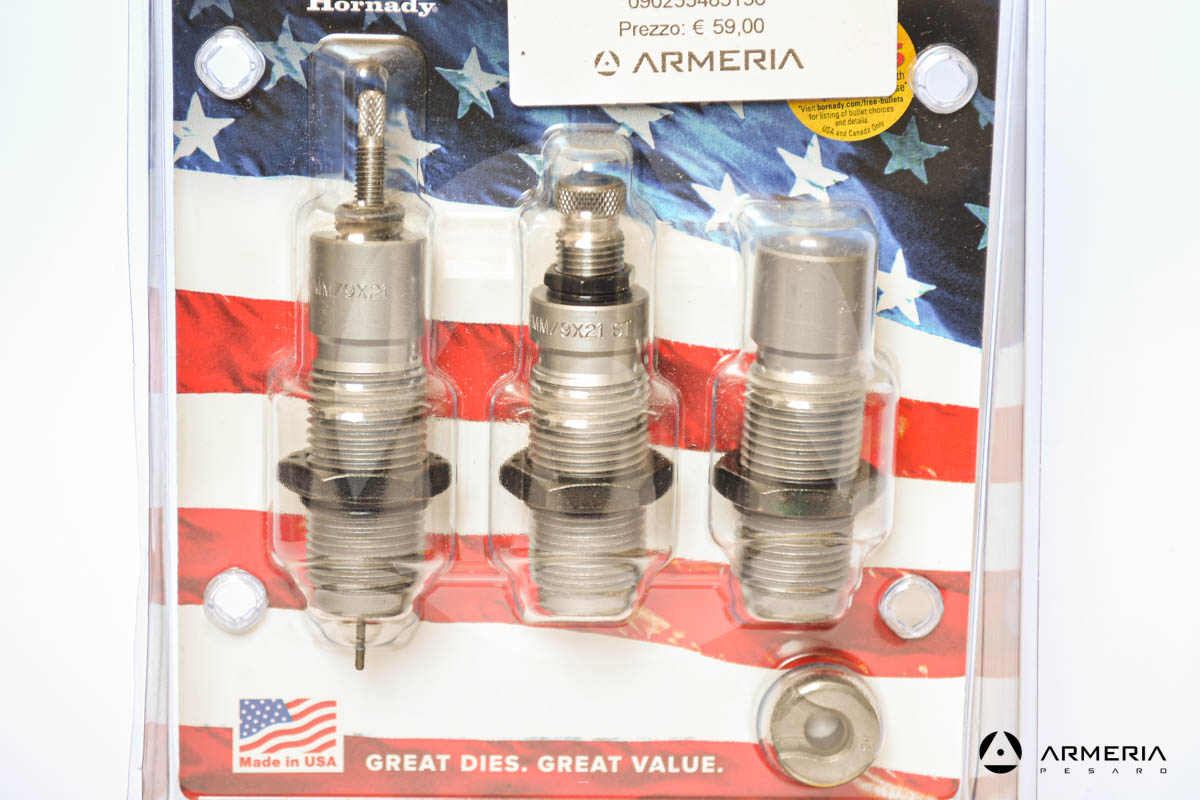 Kit Dies Hornady calibro 9 mm Luger - full lenght size die prodotto