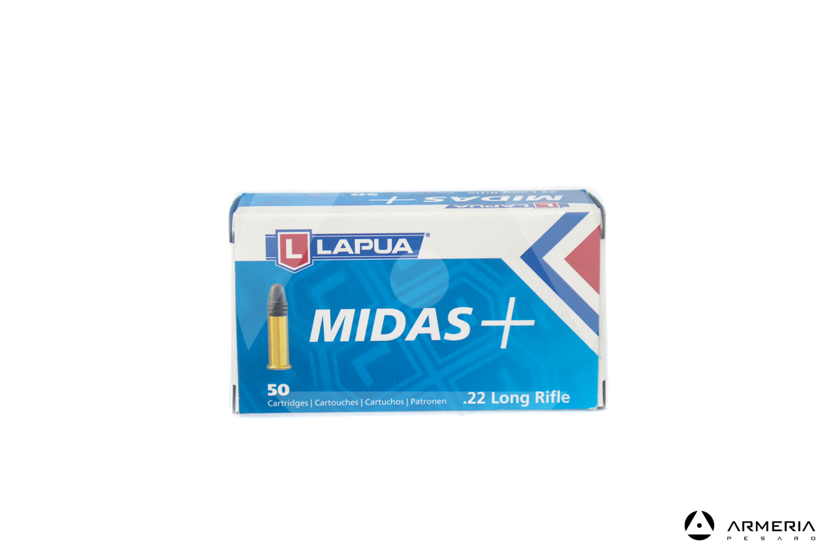 Lapua Midas+ calibro 22 LR Long Rifle - 50 cartucce