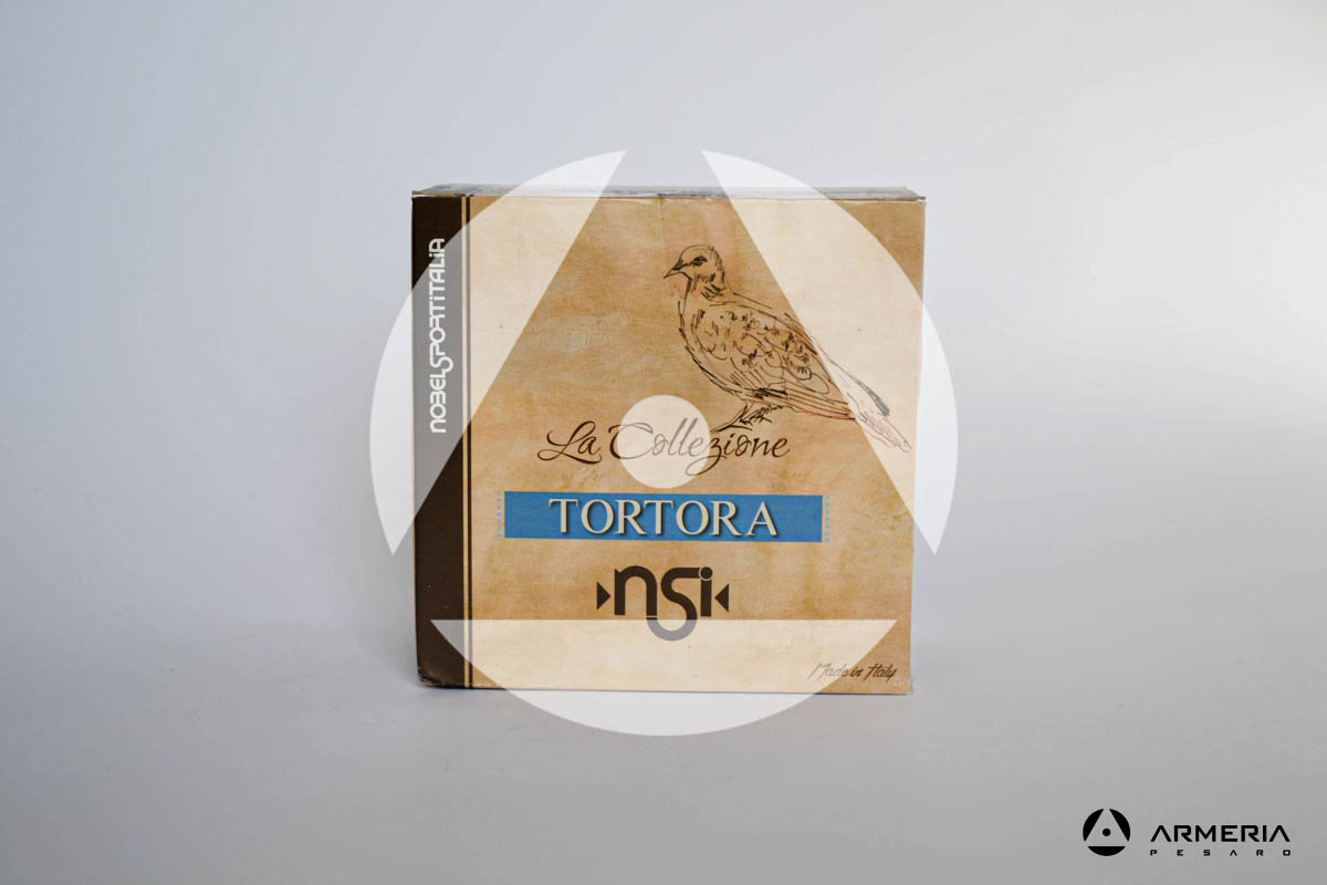 NSI Nobel Sport Italia La Collezione Tortora calibro 12 - Piombo 7_8 Mix - 25 cartucce fronte NSI Nobel Sport Italia La Collezione Tortora calibro 12 - Piombo 7_8 Mix - 25 cartucce fronte