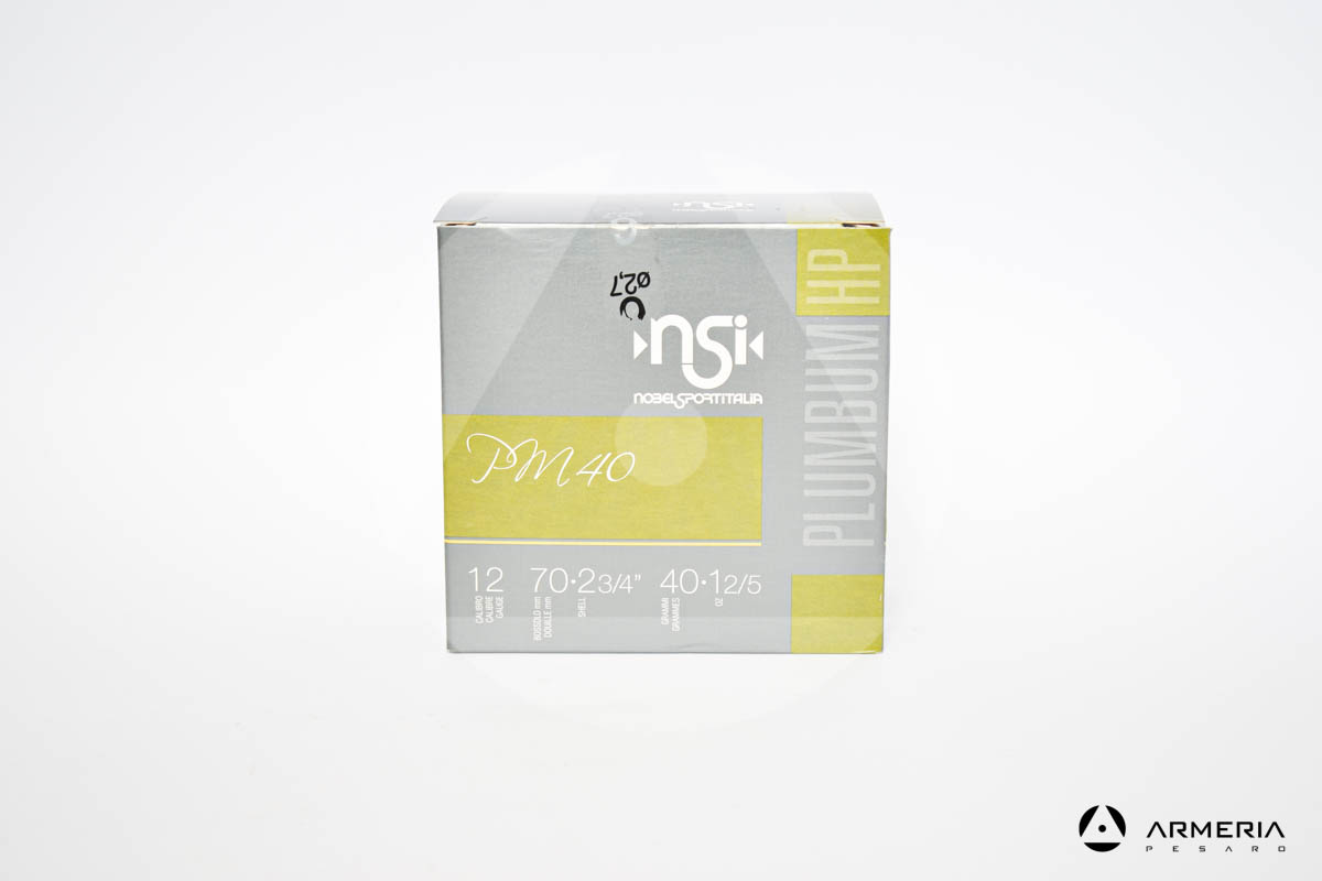 NSI Nobel Sport Italia PM40 Plumbum HP calibro 12 - Piombo 4 - 25 cartucce