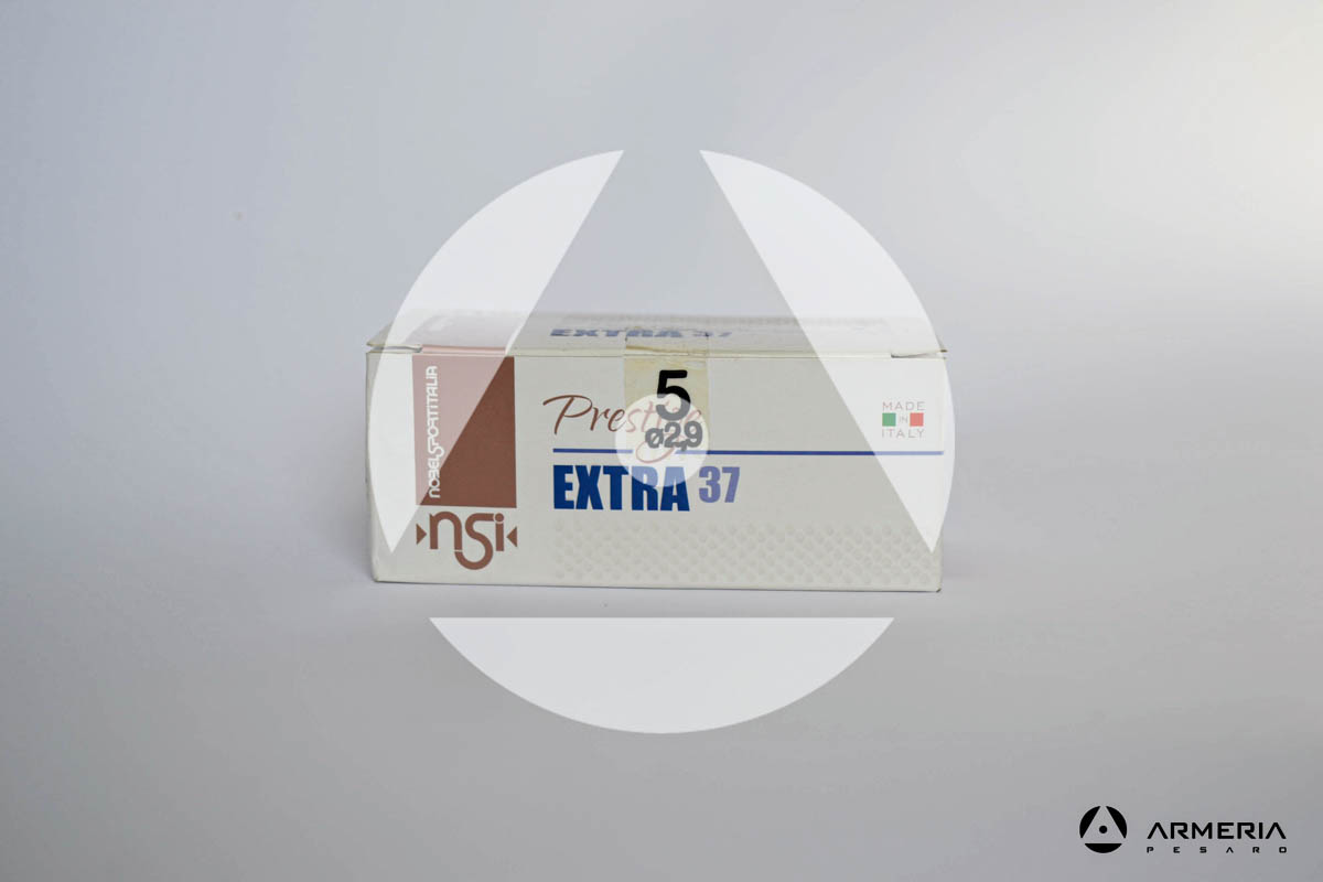 NSI Nobel Sport Italia Prestige Extra 37 calibro 12 - Piombo 5 - 10 cartucce fronte