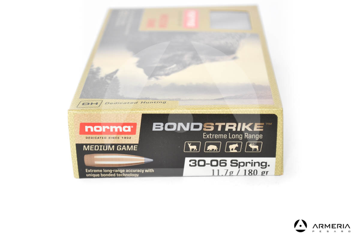 Norma Bond Strike calibro 30-06 Spring 180 grani 20 cartucce
