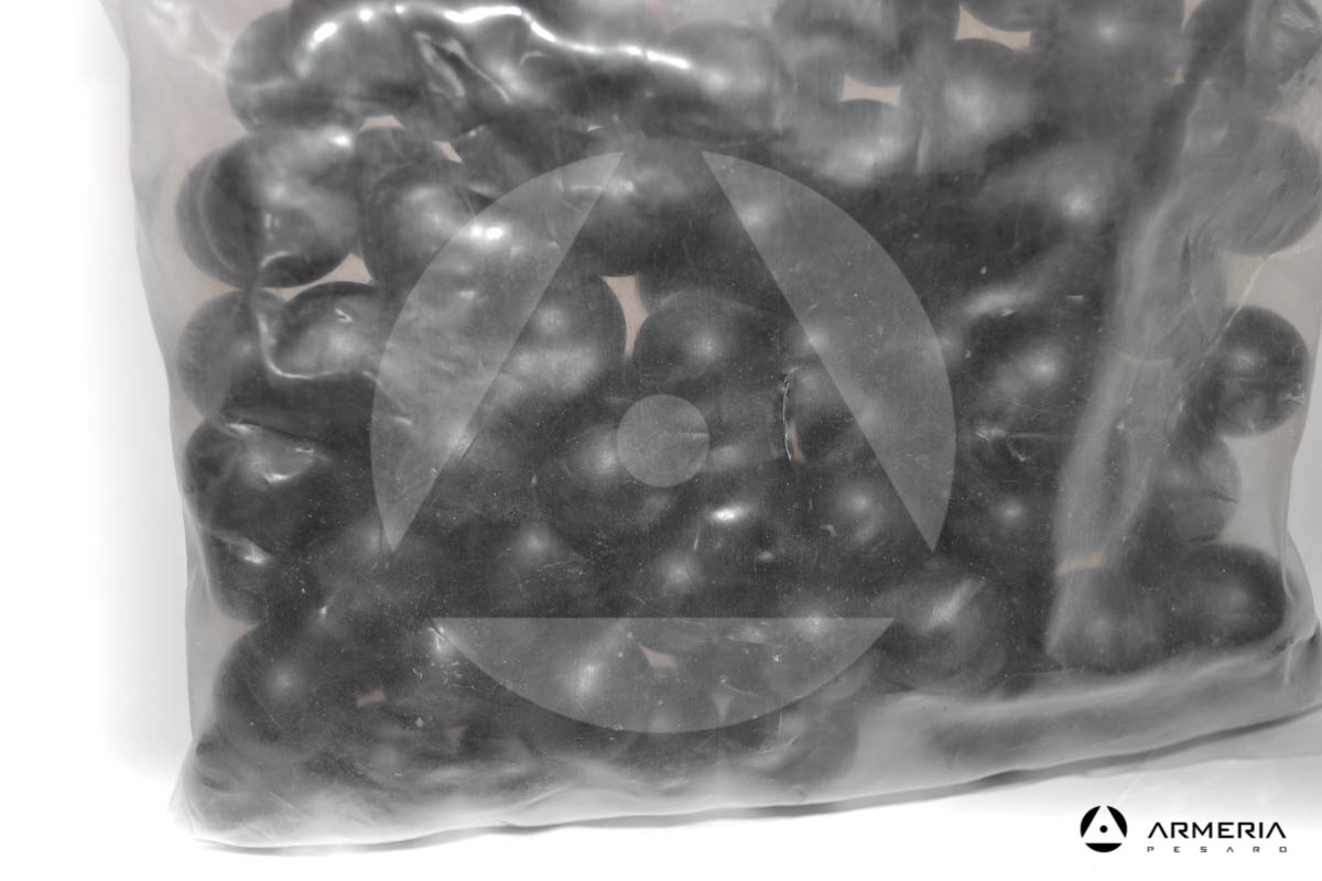 Palle di gomma Umarex Rubberball Blackballs calibro 68 per fucile a pompa T4E macro