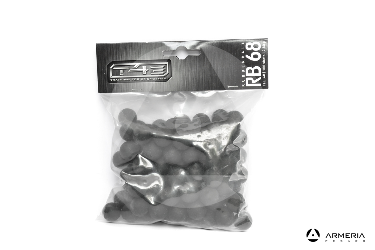 Palle di gomma Umarex Rubberball RB68 calibro 68 2.80gr per Walther T4E