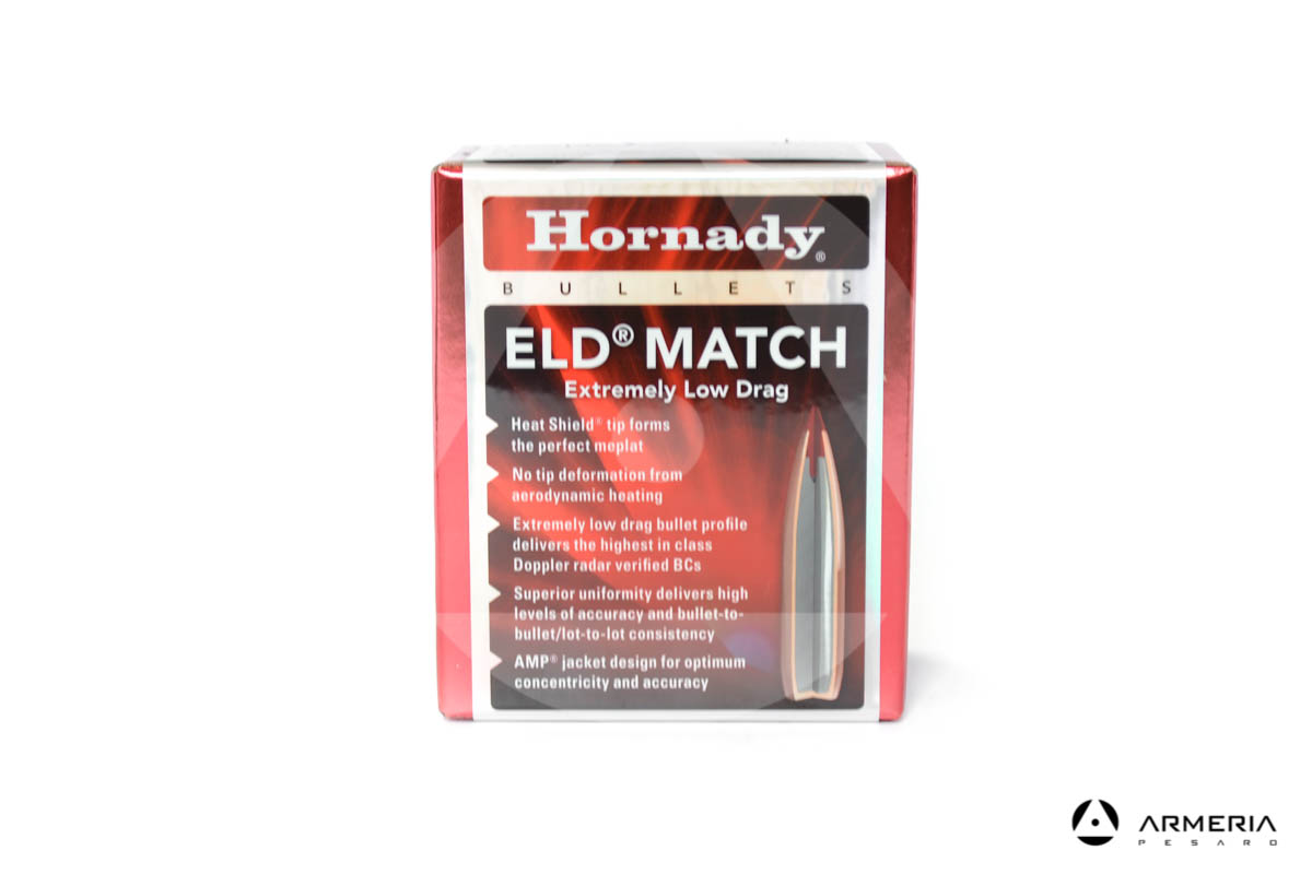 Palle ogive Hornady ELD Match calibro 30 .308" - 178 grani - 100 pezzi #30713