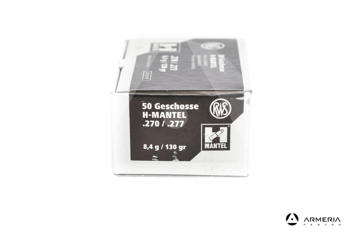 Palle ogive RWS H-Mantel calibro 270 - 130 grani - 50 pz