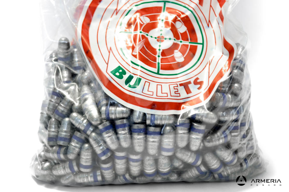 Palle ogive in lega di piombo Italia Bullets 639 RNPB calibro 38-357 - 158 grani