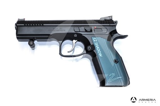 Pistola semiautomatica CZ modello 75 Shadow 2 calibro 9x21 canna 5" Sportiva lato Pistola semiautomatica CZ modello 75 Shadow 2 calibro 9x21 canna 5" Sportiva lato