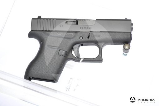 Pistola semiautomatica Glock modello 43 calibro 9x21 con 2 caricatori canna 3 Comune lato Pistola semiautomatica Glock modello 43 calibro 9x21 con 2 caricatori canna 3 Comune lato