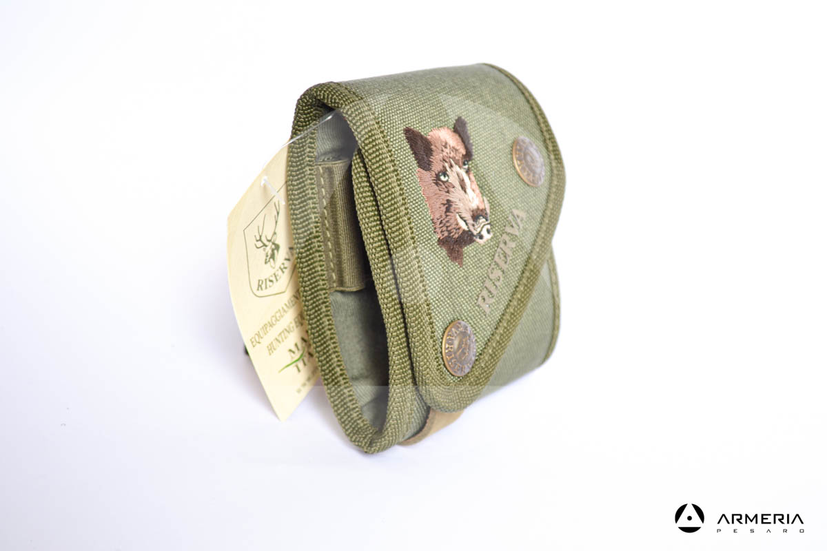 Porta cartucce munizioni Riserva equipaggiamento caccia cinghiale lato