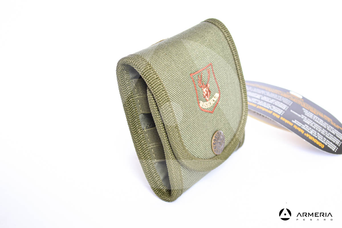 Porta cartucce munizioni Riserva equipaggiamento caccia verde lato