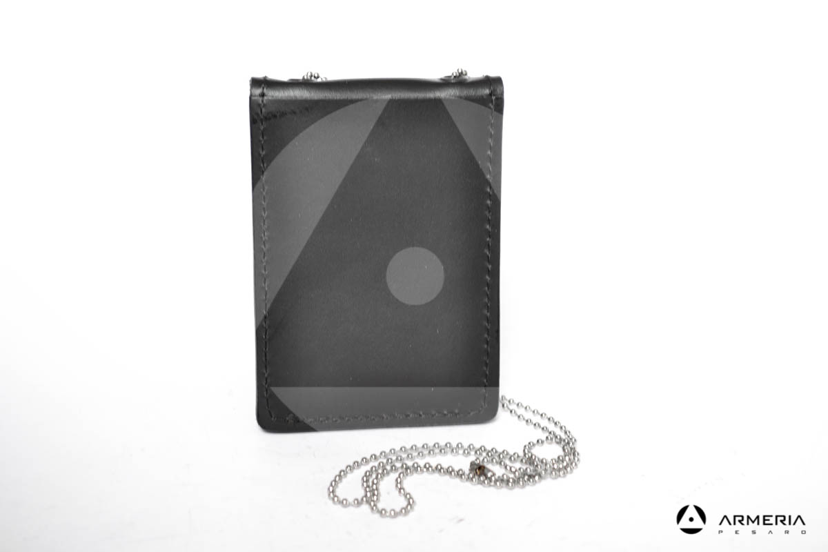 Porta placca porta tessera in pelle Vega Holster nero #1WL
