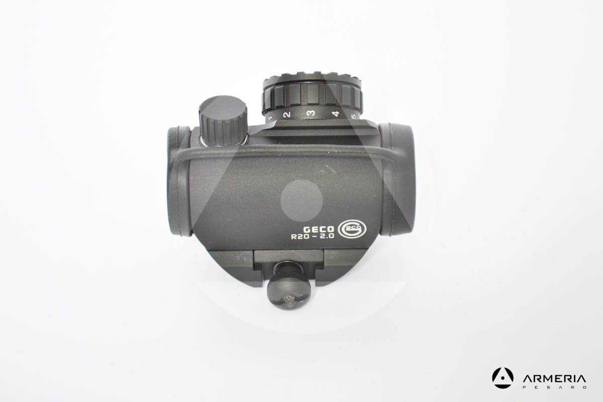 Punto rosso puntatore Geco Red Dot Sight R20 - 2.0 2 Moa flexi-rail lato Punto rosso puntatore Geco Red Dot Sight R20 - 2.0 2 Moa flexi-rail lato