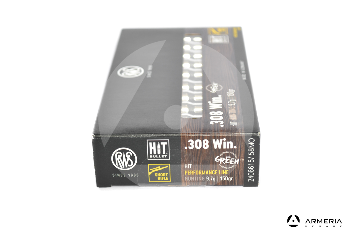 RWS Hit Performance Line calibro 308 Win 150 grani - 20 cartucce macro