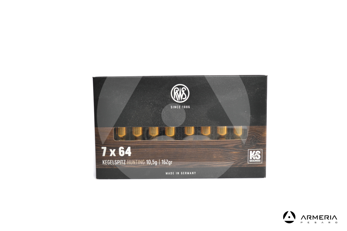 RWS Kegelspitz Hunting calibro 7x64 162 grani - 20 cartucce