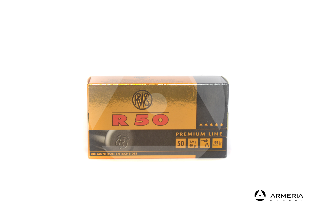 RWS R50 calibro 22 LR Long Rifle - 40 grani - 50 cartucce