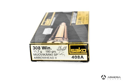 Sako Arrowhead II calibro 308 Win 180 grani Muovikarki SP 20 cartucce #408A