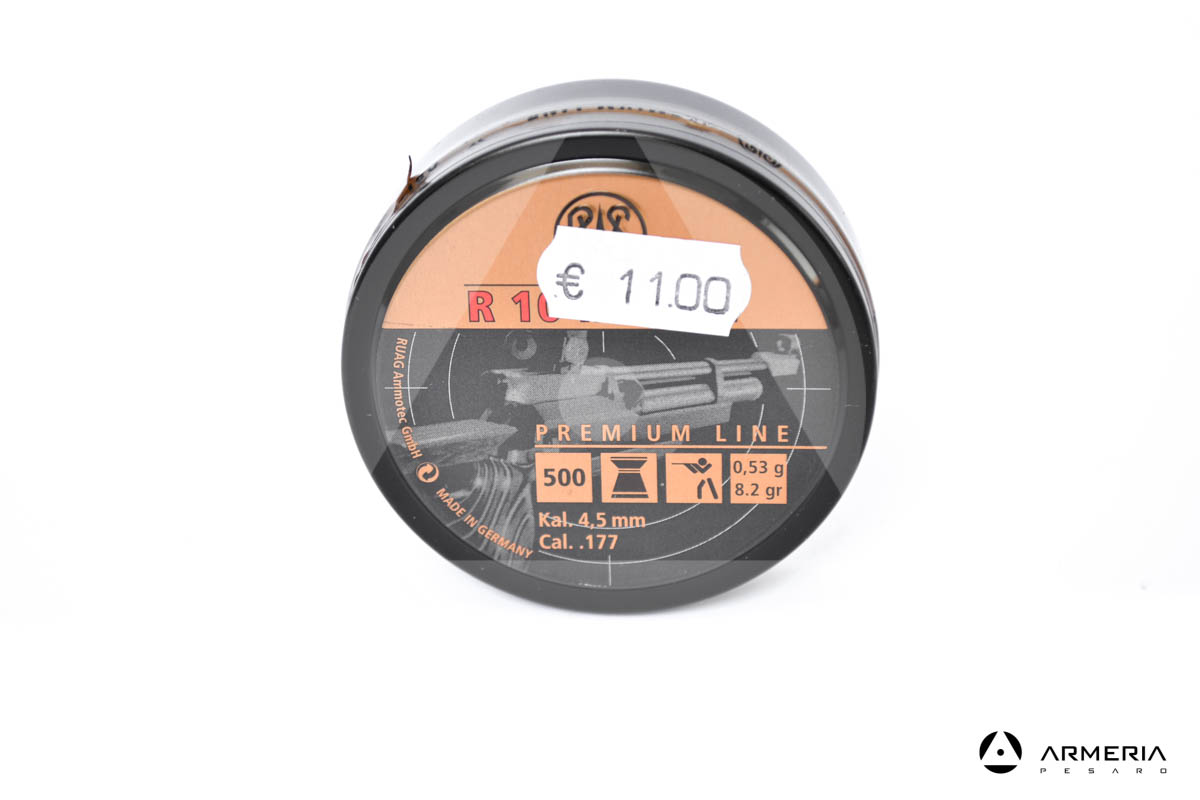 Scatola pallini RWS R 10 Match calibro 4.5 mm 177 - 500 pezzi