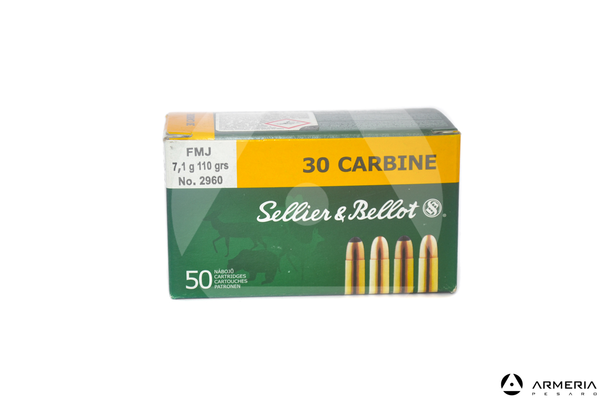Sellier & Bellot calibro 30 Carbine - 110 grani FMJ - 50 cartucce