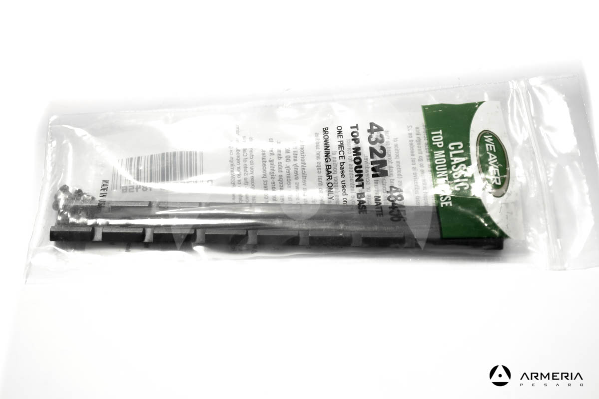 Slitta Weaver Classic 432M per carabina Browning e Benelli #48456 Matte pack