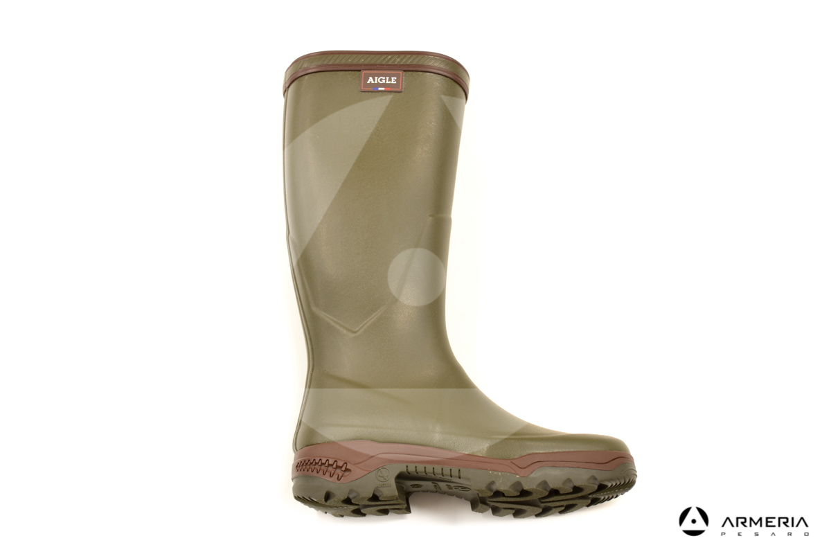 Stivale da caccia Aigle Parcours 2 Kaki logo France taglia 43 Stivale da caccia Aigle Parcours 2 Kaki logo France taglia 43