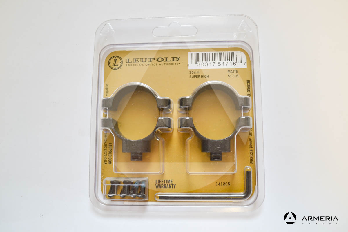 Supporti ad anello Leupold QR quick release Rings 30 mm super high matte #51716-0